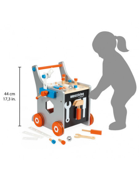 CHARIOT MAGNETIQUE BRICO'KIDS (BOIS)