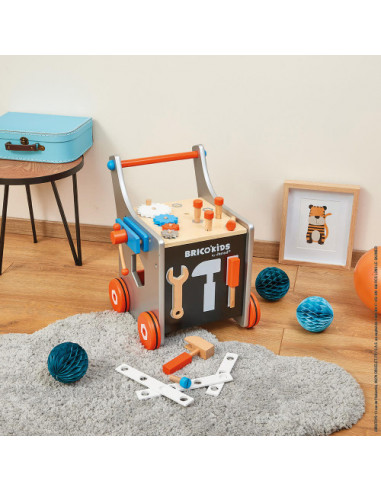 CHARIOT MAGNETIQUE BRICO'KIDS (BOIS)