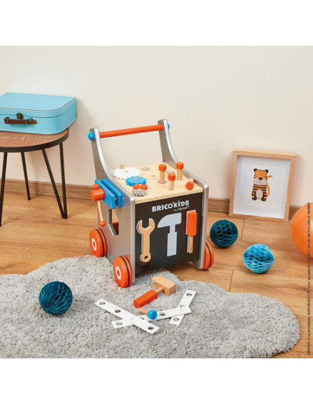 CHARIOT MAGNETIQUE BRICO'KIDS (BOIS)