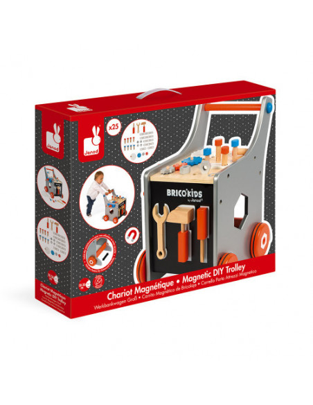 CHARIOT MAGNETIQUE BRICO'KIDS (BOIS)