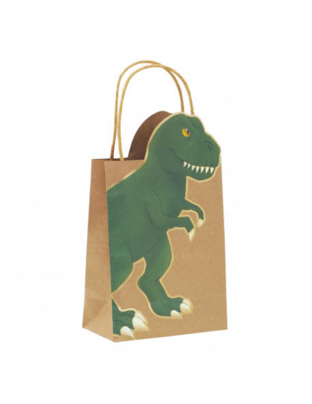 Sacs papier dino x 4