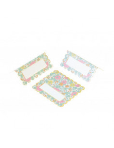 Marque places festonnes shabby x8 pcs