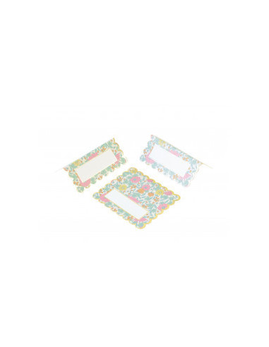 Marque places festonnes shabby x8 pcs