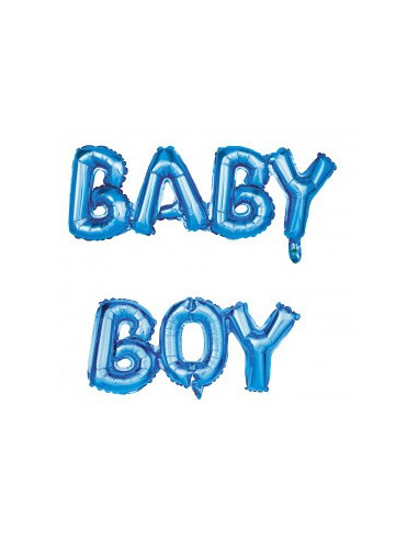 Ballon mylar lettres baby boy