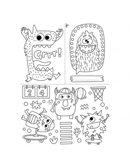 Dessiner sur les vitres  - monstres et sorcieres
