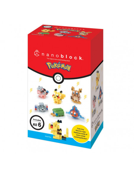 Nanoblock pokemon mininano - electric - gift box nanoblock
