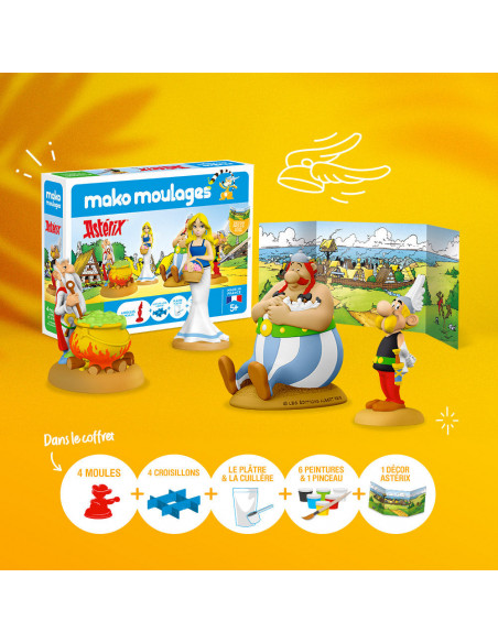 Mako moulages coffret "asterix et obelix" 4 moules