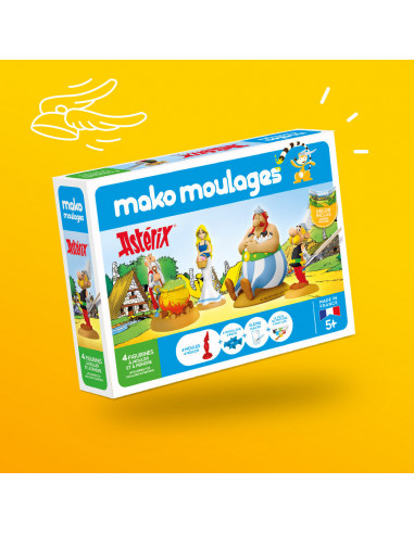 Mako moulages coffret "asterix et obelix" 4 moules