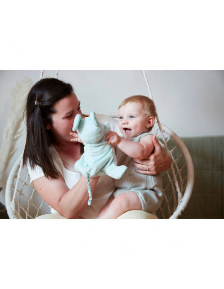 Petites chansons - doudou marionnette souris verte