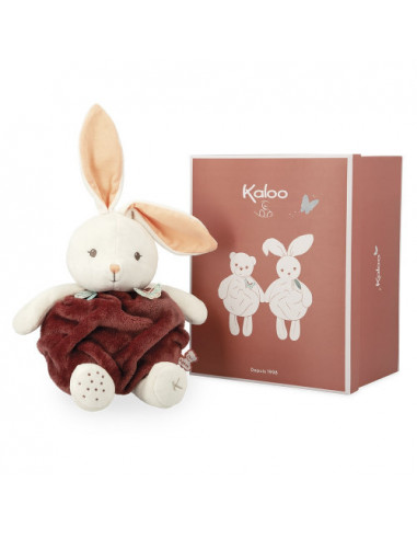 Peluche lapin plume bulle d'amour cannelle - 30 cm
