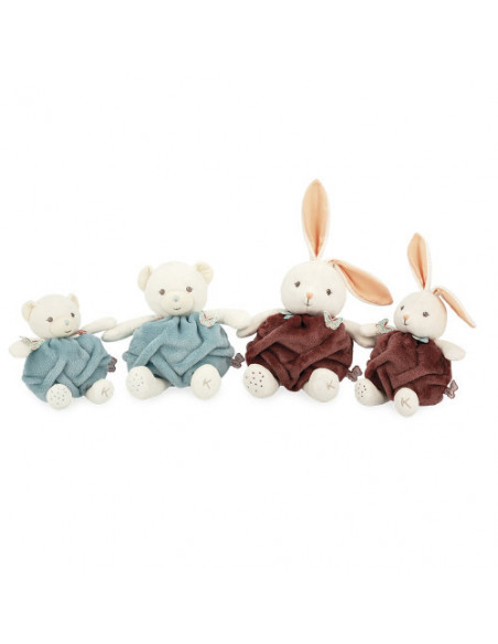 Peluche ourson plume bulle d'amour vert - 23 cm