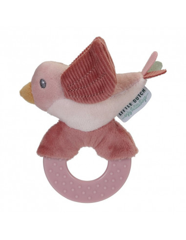 Coffret cadeau (peluche, doudou,hochet) - flowers & butterflies
