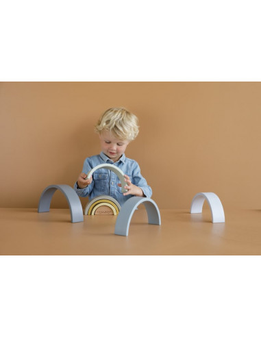Arc en ciel en bois - blue - little dutch