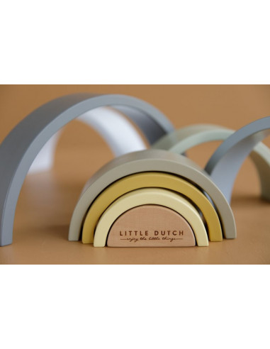 Arc en ciel en bois - blue - little dutch