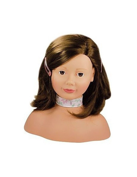 Tête à coiffer brune