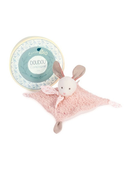 Doudou lapin rose