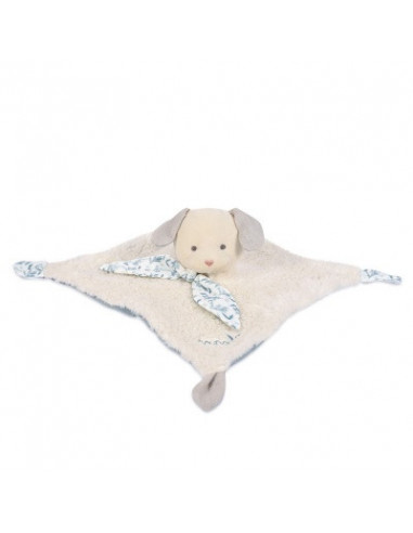 Doudou chien bleu