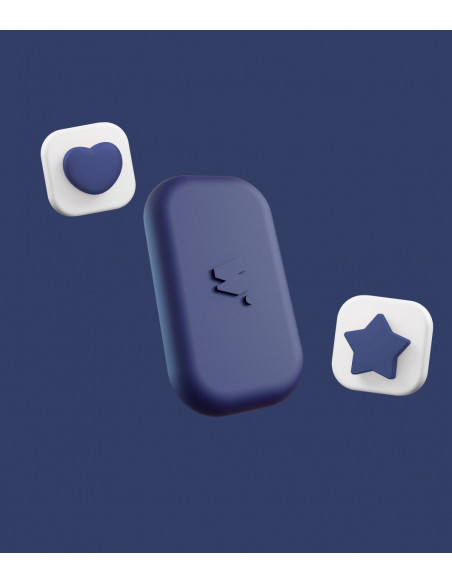 Money walkie - porte monnaie sans contact pop bleu marine