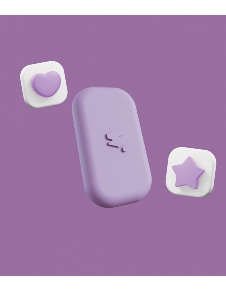 Money walkie - porte monnaie sans contact pop lilas