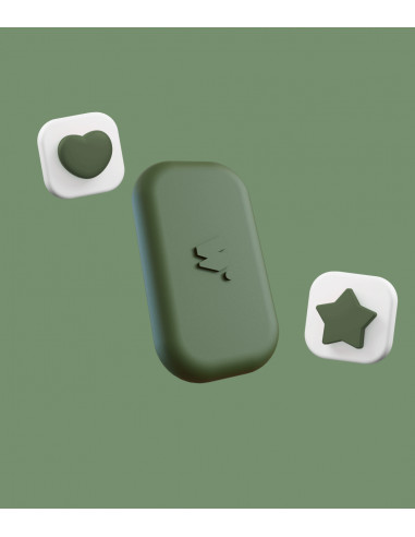 Money walkie - porte monnaie sans contact pop kaki
