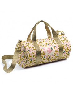 Sac polochon - oiseau rose