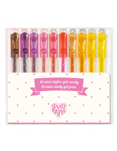 Stylos - 10 mini stylos gel candy