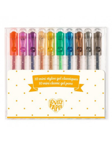 Stylos - 10 mini stylos gel classique