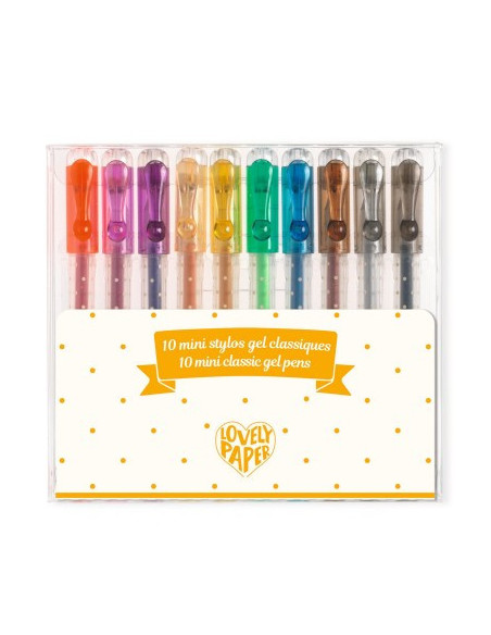 Stylos - 10 mini stylos gel classique