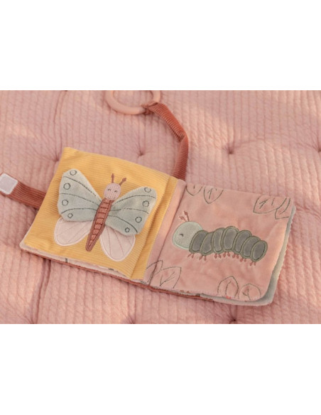Livre d'activites tissu poussette - flowers & butterflies