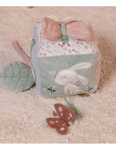 Cube d'activites soft - flowers & butterflies