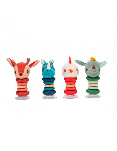 Marius le rhinoceros hochet swing a ventouse