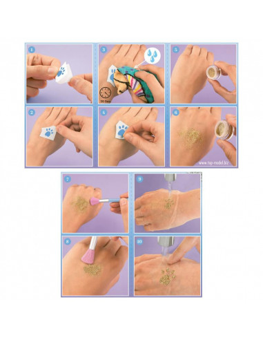 Topmodel set de tatouages paillettes