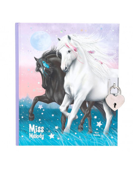 MISS MELODY JOURNAL INTIME AVEC AUTOCOLLANTS MOTIF 1