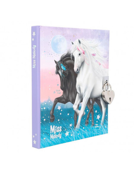 MISS MELODY JOURNAL INTIME AVEC AUTOCOLLANTS MOTIF 1