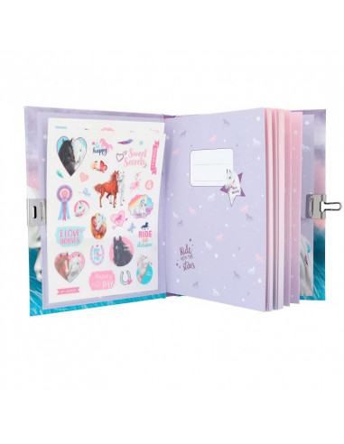 MISS MELODY JOURNAL INTIME AVEC AUTOCOLLANTS MOTIF 1