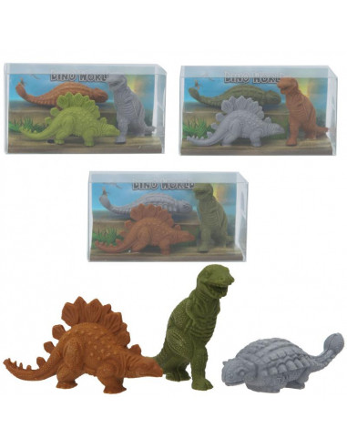 DINO WORLD SET DE GOMMES DINO