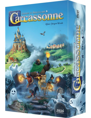 Carcassonne : ombres et brouillard