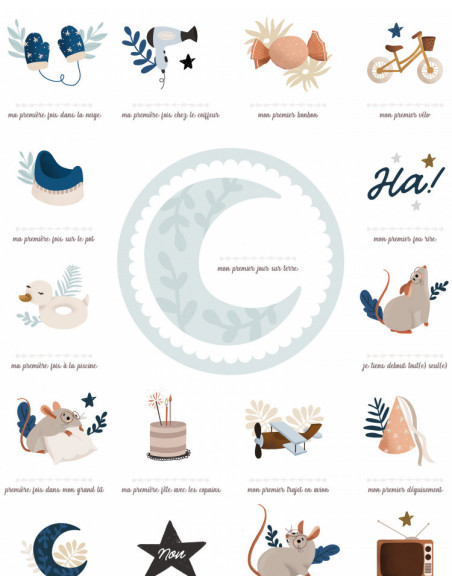 Affiche "mes premieres fois" - souris cobalt