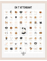 Affiche "en t'attendant" peau claire - maman(s)