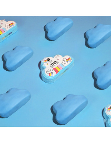 Nuage de bain arc en ciel