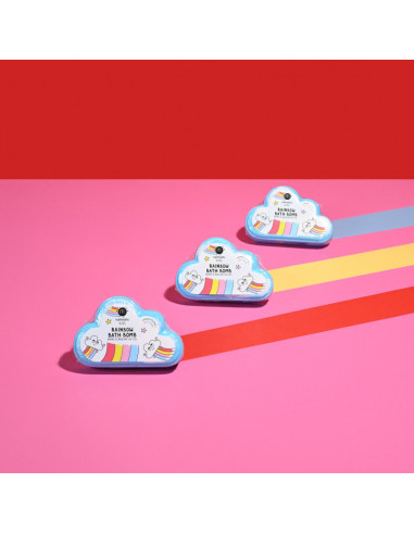 Nuage de bain arc en ciel