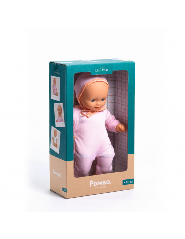 POUPON 32CM HABILLE - BABY LILAS ROSE