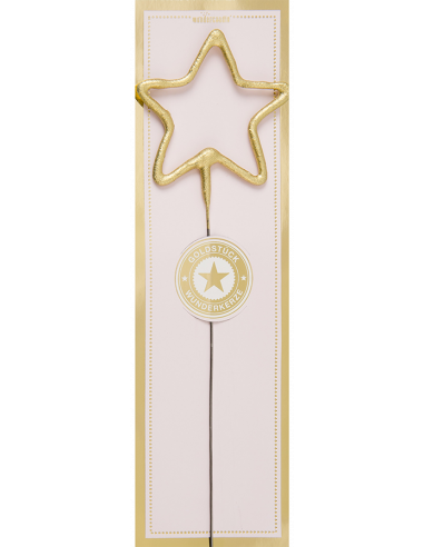 BOUGIE ETINCELANTE DOREE - ETOILE