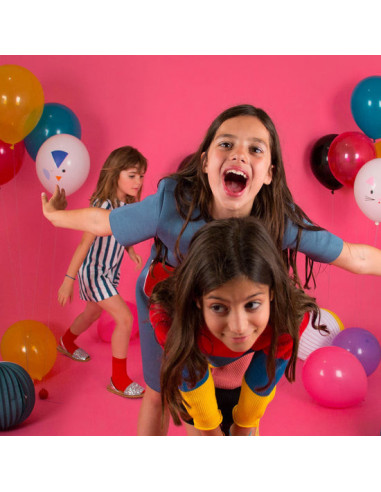 Ballons de baudruche : 10 ballons multicolores