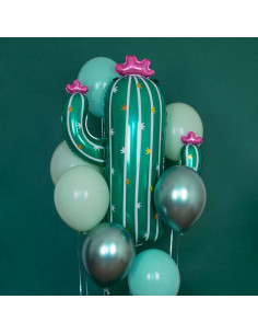 Ballons de baudruche : 10 ballons mix verts 2