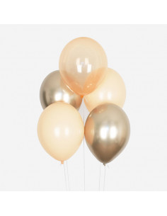 Ballons de baudruche : 10 ballons mix peche
