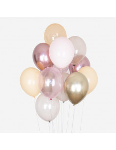 Ballons de baudruche : 10 ballons mix roses 2