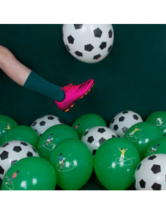 Ballons de baudruche : 5 ballons tatoues foot 2