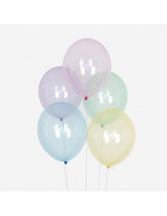 Ballons de baudruche : 10 ballons mix pastel
