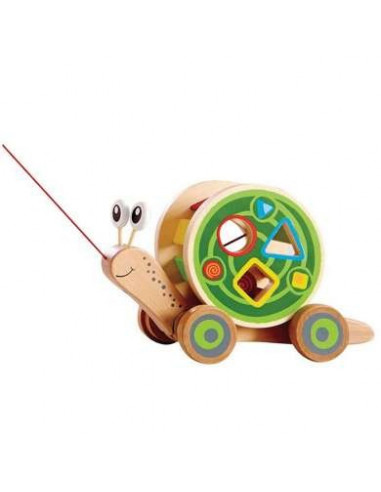 Escargot roulant avec jeu de formes